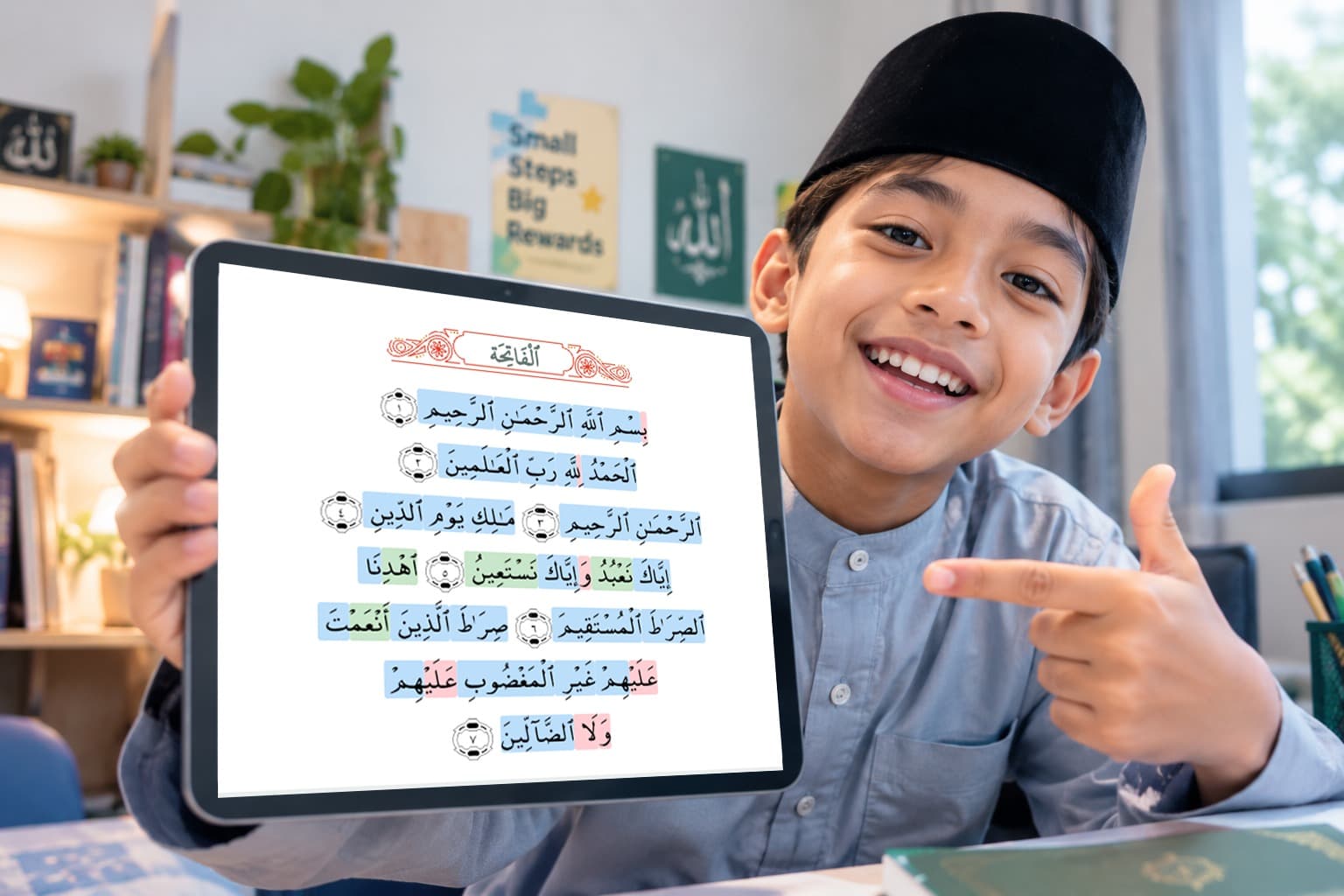 Quran learning illustration