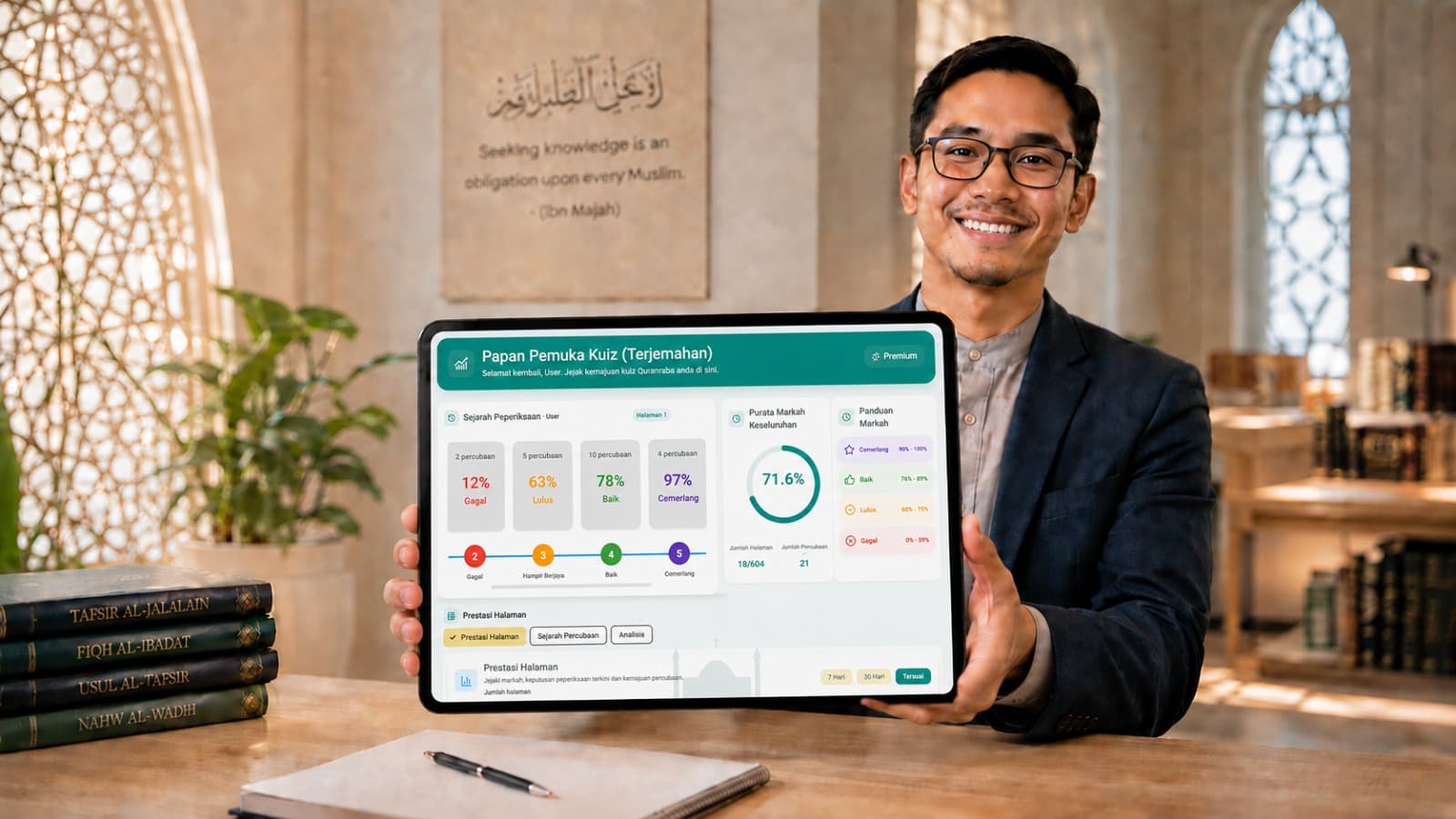 Quranic Arabic learning illustration